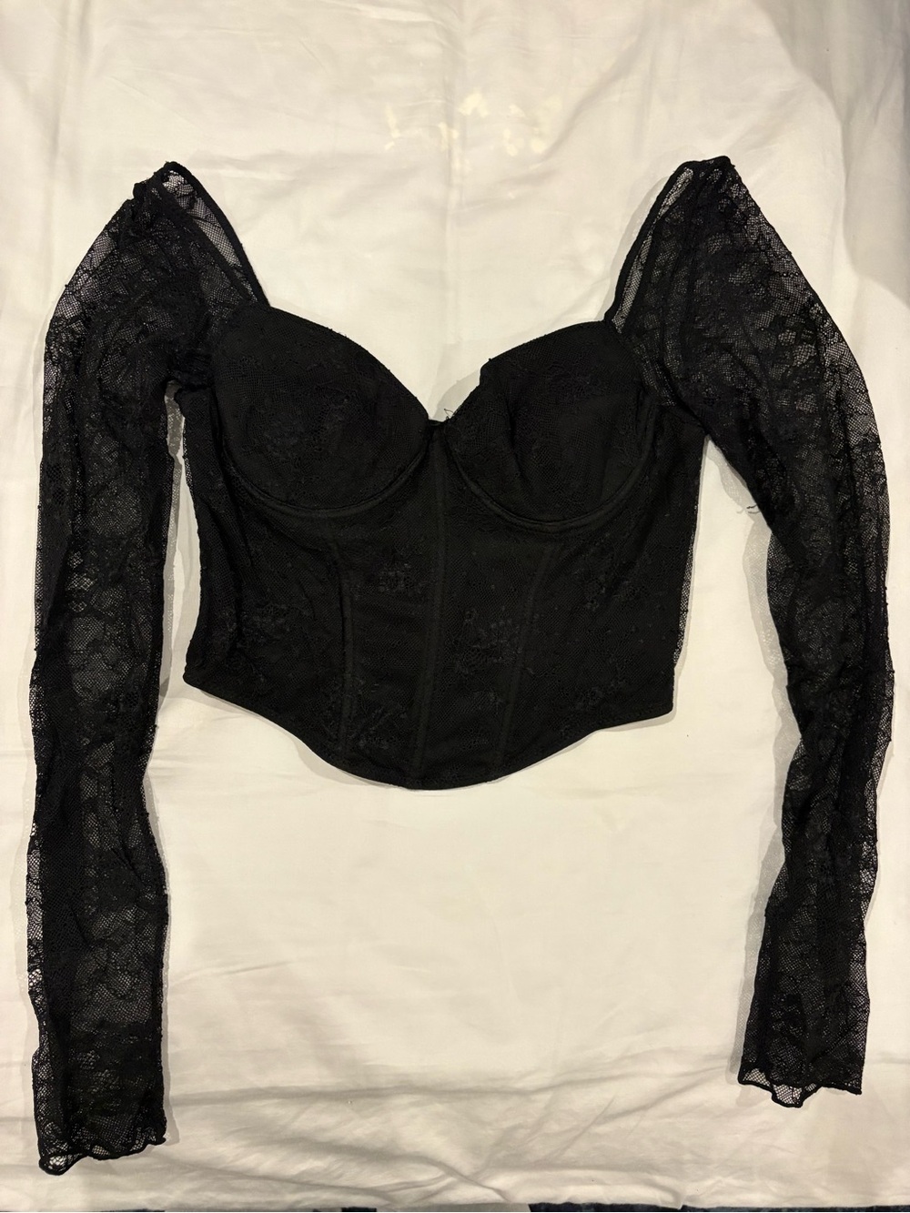 Ardene Black Top with Label Detail